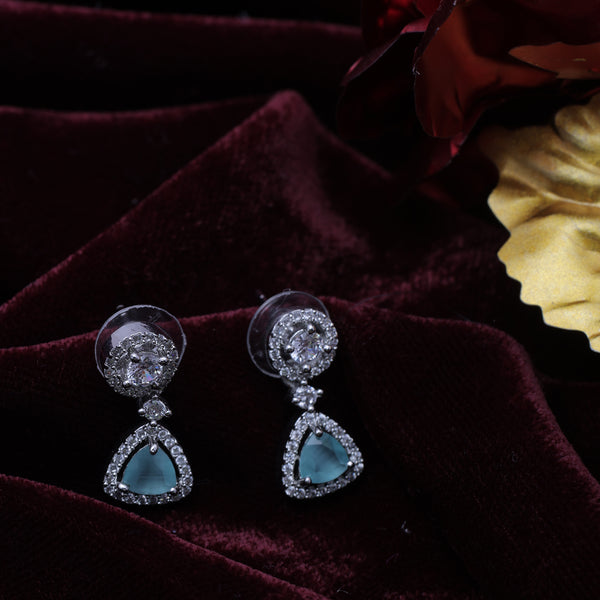 Aqua Radiance Stud Earrings