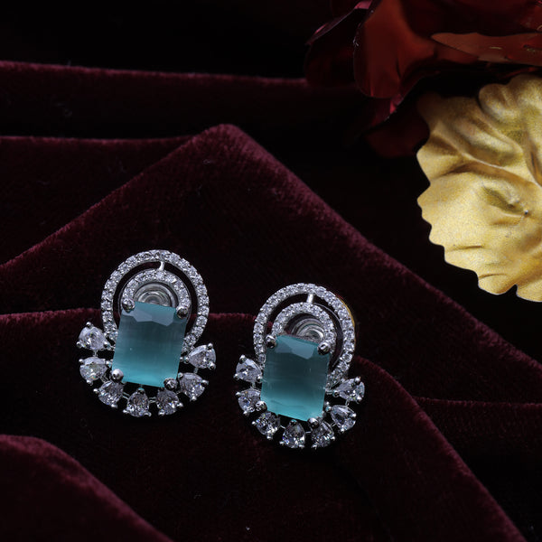 Emerald Glow Halo Earrings