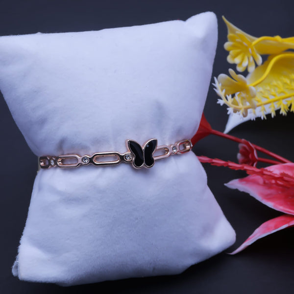 🦋 Midnight Charm Butterfly Bracelet