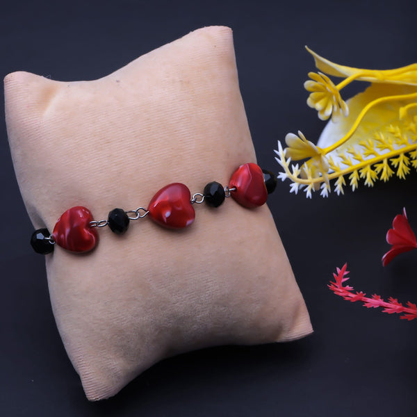 ❤️ Crimson Love Beaded Bracelet