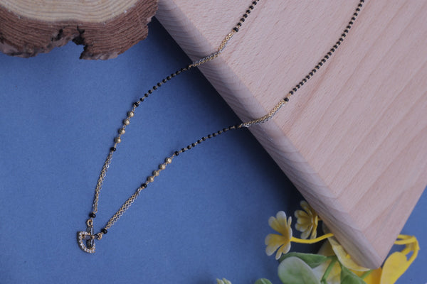 Golden Glow Heart Mangalsutra